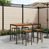  Stol za bar u vrtu Prirodna i kava 180 x 88,5 x 105 cm | shoptok.hr
