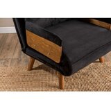 Atelier Del Sofa Fotelja na razvlačenje Cosmo, 190x70x82cm, Crna | Eponuda.ba