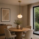 Brilliant Luster na sajli FANNY 1xE27/20W/230V, prečnik 22 cm, mesing | Eponuda.com