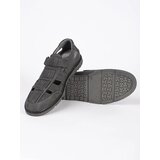 Shelvt Grey openwork loafers for men | Shoptok.si