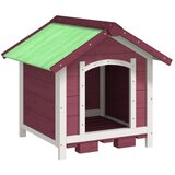  Kućica za pse boja kave 65 x 65 x 61,5 cm od masivne borovine | Eponuda.com