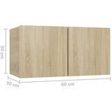  7-dijelni set TV ormarića boja hrasta sonome od iverice | shoptok.hr