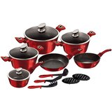 Berlinger Haus BH / 1226N Metallic Line Burgundy Edition set posode, 15 kosov | Shoptok.si