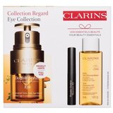 Clarins Double Serum Eye Collection Set serum za okoli oči Double Serum Eye 20 ml + odstranjevalec ličil Total Cleansing Oil 50 ml + maskara Wonder Perfect Mascara 4D 3 ml 01 Perfect Black | Shoptok.si