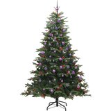 vidaXL Umjetno božićno drvce Zelena 240 cm PVC i Metal i Plastika | shoptok.hr