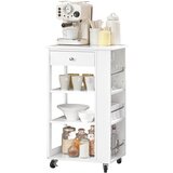 SoBuy kuhinjski voziček bele barve v skandinavskem slogu, (20814625) | Shoptok.si