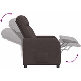  Fotelja s nagibom Tamno smeđa Tkanina | shoptok.hr