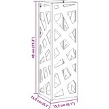  Stalak za kišobrane s pohranom Bijela 15,5 x 15,5 x 49 cm Čelik | shoptok.hr