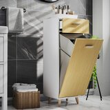 MID.YOU Srednje Visoka Omara Landos S, Bela, Barva Hrasta | Shoptok.si