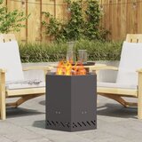 vidaXL Hladno valjano jeklo/Črna Hladno valjano jeklo 48 x 48 x 51 cm | Shoptok.si
