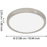 Eglo connect.z Okrogel LED panel Fueva 6-Z (14,3 W, Ø x V: 28 x 2,5 cm, Barva svetlobe: RGBW) | Shoptok.si