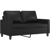  The Living Store Dvosed črn 120 cm umetno usnje - Kavč Dvosed, (21499524) | Shoptok.si