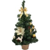 Molarem Home Umjetno božićno drvce u posudi – 60 cm sa zlatnim dekoracijama | shoptok.hr