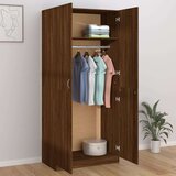  Ormar boja smeđeg hrasta 90 x 52 x 200 cm od konstruiranog drva | shoptok.hr