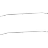  Kuka za platna za prikolice 2 pcs Srebrno 130-210 cm Aluminij | shoptok.hr