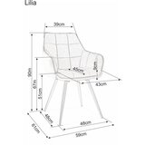 Molarem Home Stolica Lilia BARŠ.-mornarsko plava | shoptok.hr