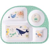 Ladelle bijeli dječji tanjur 27x21 cm ocean - ladelle Cijene