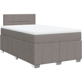 vidaXL Krevet s oprugama i madracem smeđesivi 120 x 200 cm od tkanine | shoptok.hr