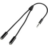 SpeaKa Professional JACK audio priključni kabel [1x JACK utikač 3.5 mm - 2x JACK utičnica 3.5 mm] 0.20 m crn SuperSoft Cijene
