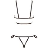 Cottelli Bondage - bikini s svetlečim ornamentom (črn) - M | Shoptok.si
