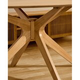 Kave Home Okrugao blagovaonski stol s pločom stola u dekoru hrasta ø 120 cm Naanim – | shoptok.hr