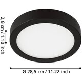 Eglo LED stropna svetilka Fueva 5 (28,5 x 2,8 cm, 3000 K, toplo bela) | Shoptok.si