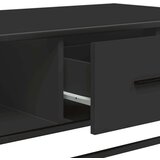 vidaXL Klubska mizica črna 100x57x35 cm inženirski les in kovina | Shoptok.si