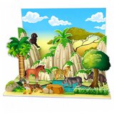 WILD Animals Figures Set Leopard Tiger Elephant Horse Park 3D Board | shoptok.hr