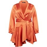 Nasty Gal Plus Obleka oranžna | Shoptok.si