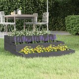  Sadilica siva 78x78x27 cm od masivne borovine | shoptok.hr