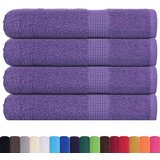 vidaXL Brisače 4 kos vijolična 100x200 cm 360 g/m² 100% bombaž, (21822837) | Shoptok.si