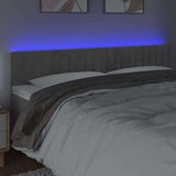  Posteljno vzglavje svetlo sivo 200x5x78/88 cm žamet, (20738619) | Shoptok.si