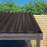 vidaXL Strešne plošče 12 kosov prašno barvano jeklo rjave 60x36 cm | Shoptok.si
