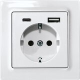 Eltako vtičnica z ozemljitvenim kontaktom DSS55E+USBA+C-wg, (20888419) Cene