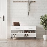 vidaXL Klop za čevlje bela 102x35x55 cm inženirski les Cene