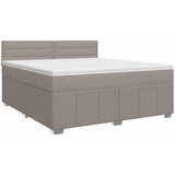  Boxspring krevet s madracem Sivosmeđa 140 x 190 cm Tkanina | shoptok.hr