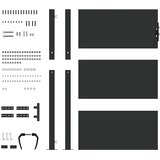  Vrtna vrata 110 x 130 cm Crna Može se zaključati | shoptok.hr