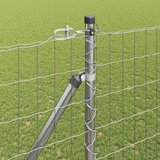  Vanjska Euro Ograda s Oštrim Šiljcima 10 x 1,6 m Srebrna Mreža | shoptok.hr