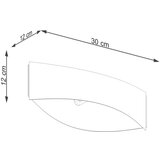  Stenska svetilka TONI bela, (21347387) | Shoptok.si