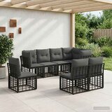  Set vanjskih sofa Crna Poliester | shoptok.hr