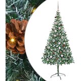 vidaXL Umjetno božićno drvce s stalakom Zelena 210 cm PVC i čelik | shoptok.hr