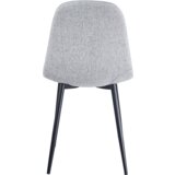 Kondela Stol, siva tkanina/črna kovina, LUGOS | Shoptok.si