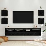  Ormar za TV montiran na zid 4 pcs Crni hrast 30,5 x 30 x 30 cm | Eponuda.com