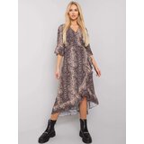 Och Bella Dress-TW-SK-BI-24502-1.64P-black-beige | shoptok.hr