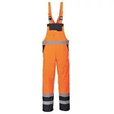 Radne pantalone sa tregerima contrast s489 postavljene narandžaste, vel.3xl ( 61322 )