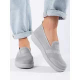 Shelvt Slip-on grey slip-on sneakers