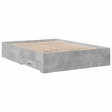  Okvir kreveta s ladicama siva boja betona 140x190 cm drveni | shoptok.hr