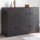 vidaXL Komoda crna 99 x 39 x 73 cm čelična | shoptok.hr