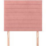  Posteljno vzglavje 2 kosa roza 90x5x78/88 cm žamet, (20932830) | Shoptok.si