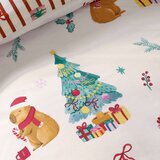 Catherine Lansfield Posteljina za krevet za jednu osobu u prirodnoj boji 135x200 cm Capy Christmas &amp;ndash; Slike